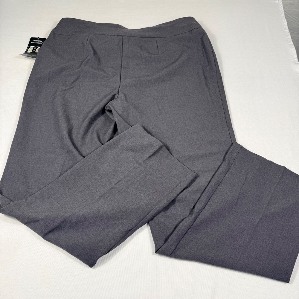 Counterparts Slimming Sensations Pants 16 Charcoal Gray Tummy Control Stretch - Picture 9 of 10